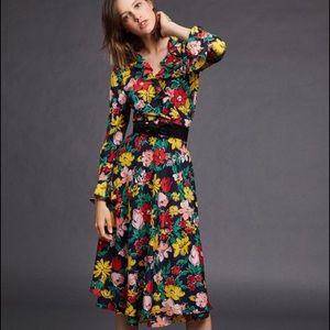 Floral wrap dress